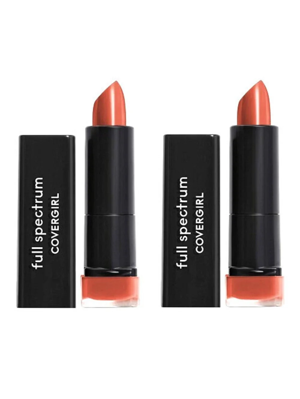 2-Pack NEW COVERGIRL Full Spectrum Color Idol Satin Lipstick FS340 Hustle SEALED